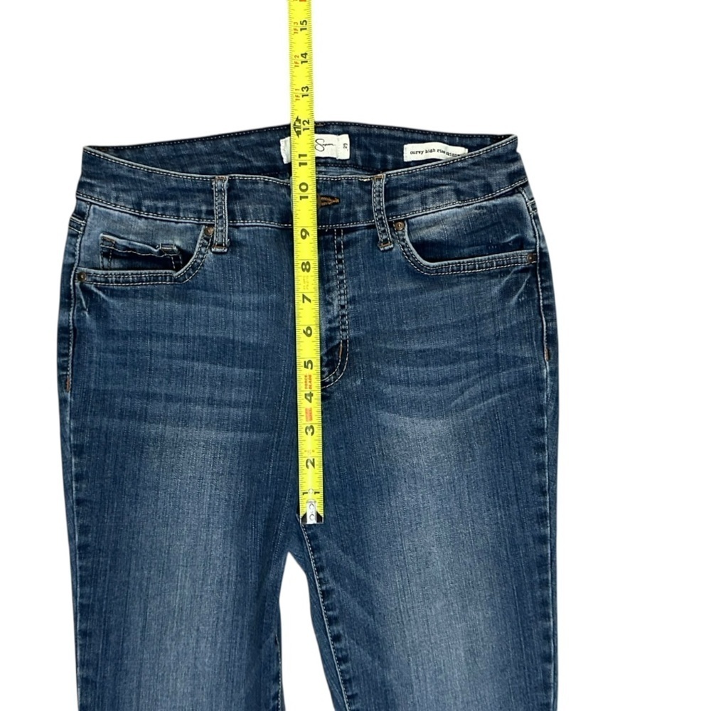 Jessica Simpson Curvey High Rise Skinny Dark Blue Jeans Size 29 - Picture 8 of 15
